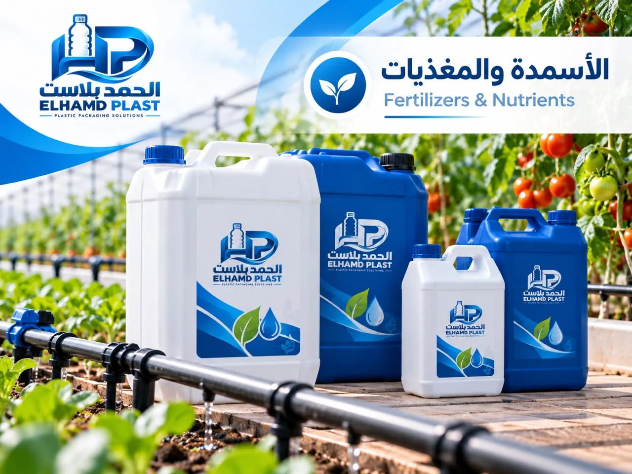 جراكن وعبوات قطاع الأسمدة والمغذيات الورقية